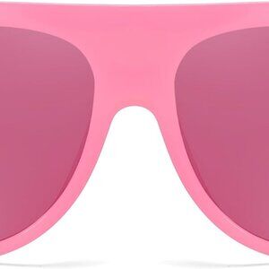 Retro Polarized Aviator Sunglasses Women Men UV400 Protective Plastic Frame
